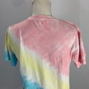 Ron Jon Surf Shop Tie Dye Pink Front Knot Crop Top Tee Size Medium Photo 8