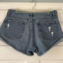 Amuse Society Distressed Medium Wash Jean Shorts Photo 5