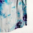 J.Jill Pure  Small Top Winter Flurry Tie Dye Handmade Gray Blue Purple Cotton 657 Photo 3