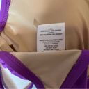 Shade & Shore  Purple Longline Cut Out Bikini Top New! Photo 7