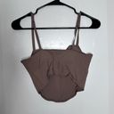 Gilly Hicks Hollister  women’s brown corset crop top size medium Photo 1