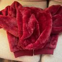 Fur Jacket Red Size L Photo 2