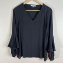 Ro & De  | Bell Sleeve Blouse Size Small Black Photo 3