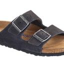 Birkenstock  Arizona Suede with Soft Footbed in Dark Gray Photo 0