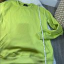 Lonely Ghost  Lime Green Pullover Logo Sweatshirt Pickleball Photo 2