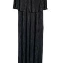 Alexis Pleated Tiered Strapless Maxi Dress, Black, Size XS Photo 1