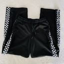 Vans Black Straight Leg Checkered Hem Pants Photo 0