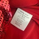 Veronica Beard  Women’s 2 Red Sequin Lucinda Blouse Photo 1