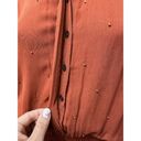 Chloe Oliver  Beaded Rust Dress XS Oversized Dolman Sleeve Photo 15