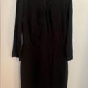 J. McLaughlin  Black Dress 3/4 Sleeve Knee Length  Size M Photo 0