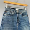 RE/DONE  Ultra High Rise Stovepipe Jean in Vintage Indigo Destroy Size 25 Photo 1