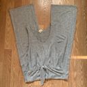 Striped Soft Ribbed Jumpsuit Gray Photo 7