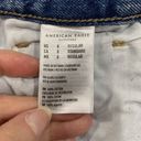 American Eagle  Size 8 Curvy Mom Jeans High Rise Distressed Rips Torn Thrashed Photo 2