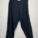 Bryn Walker Pants Womens Large Black Linen Cropped Lagenlook Beachy Minimalist Photo 0