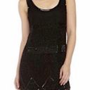 Walter Baker Black Beaded Mini Dress Photo 2