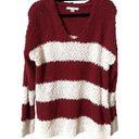 FAVLUX  Striped Popcorn Knit Oversized Sweater Sz Medium Photo 0