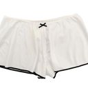Kate Spade  Pajama Shorts Womens Size XL White Polka Dot Black Trim Cozycore Photo 0