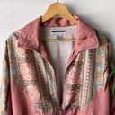 Jennifer Moore Vintage  Activewear Jacket Womens Small Pink Art Deco Sporty Boho Photo 1