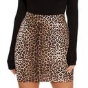 Naked Wardrobe  Leopard Animal Print High Waisted Stretch Bodycon Skirt Mobwife S Photo 0