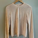 Fabletics  Long Sleeve Velour Athletic Top Light Pink Checker Print Medium NWT Photo 0