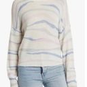 360 Cashmere  Mara Tiger Stripe Skull Cashmere Sweater in Pastels Size S NWT Photo 8