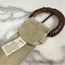 J.Jill  Suede Embroidered Taupe Bohemian Leather Belt Size Small Photo 1