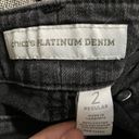 Chico's NWOT CHICO’s Platinum Denim Sequin Black Straight Leg Jeans - 12‎ Photo 10