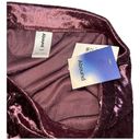 Abound New Nordstrom  Crushed Velvet Velour Mini Retro 90s Y2K Skirt Burgundy XXS Photo 7