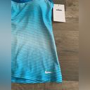 Nike Swim Stripe Tankini Top Racer Back XSmall Bright Blue White Stripes NEW Photo 6