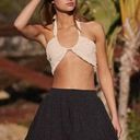 Free People  Beach Conch Key Bubble Mini Skirt Black Medium Photo 0