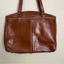 Patricia Nash  Poppy Tooled Brown Leather Tote Bag Photo 6