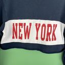 Brandy Melville John Galt cropped sweatshirt New York Ling Sleeve Size M Photo 2