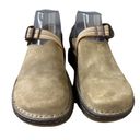 Chaco Shoes Womens 9 Tan Brown Toecoop Brown Suede Leather Clogs Straps Outdoors Photo 4