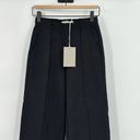 Everlane NWT  Womens Black Mid-Rise Pleated Dream Wide Leg Work Pants Size 2XS Photo 9