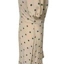 LC Lauren Conrad Lauren Conrad | Puff Sleeve Polka Dot Green Midi Dress Modest Casual Size Small Photo 9