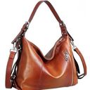 Ladies HESHE Handbag LEATHER Tote Shoulder Bag Crossbody Top Handle Satchel Photo 0