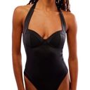 HAH x FREE PEOPLE One Pcs Swimsuit Sz L Black Fairy Resort Y2K Coquette L NWT Size L Photo 2