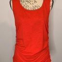 Skinny Girl  stretch slub jersey knit side ruched tank top red S Photo 0