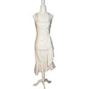 Cinq à Sept  Ruffle Angela Dress in White 0 Womens Bridal Cocktail Photo 5