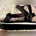 Teva  Platform Athletic Black and White Sport Strap Sandals US 9 EU 40 Like New Photo 3