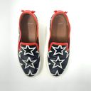 Givenchy  Black Leather White Star Red Trim Low Top Skater Sneakers Size 36 US 6 Photo 1