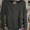 SO Perfect Pullover Sweater Knit Gray Fitted Photo 0