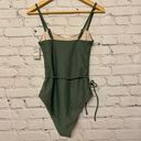 Chelsea28 Women’s Easy Retro Tie One Piece Swimsuit Size XS Green Duck NWT Photo 1