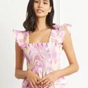 Hill House NWT  The Paz Top Linen in Candy Kaleidoscope Photo 0