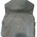 Mark and Graham ZOE LEATHER LAPTOP CROSSBODY in Gray Lux1** Photo 4