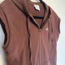 Lacoste Y2K  SPORT Chocolate Brown Zip Up Vest  w/Front Pockets sz. 40/S-M Photo 3