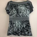 BCBG MaxAzria Boatneck Gray Top SzM Photo 0