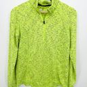 Xersion  Neon Yellow Quarter Zip Pullover Athleisure Active Womens Size Medium Photo 6