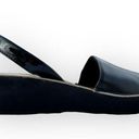 Kenneth Cole  Reaction Fine Glass black faux leather sling back lug sole wedge he Photo 3