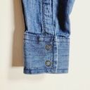 Arizona Jeans Arizona Jean Womens 100% Cotton Chambray Denim Long Sleeve Button Down Size XS Photo 8